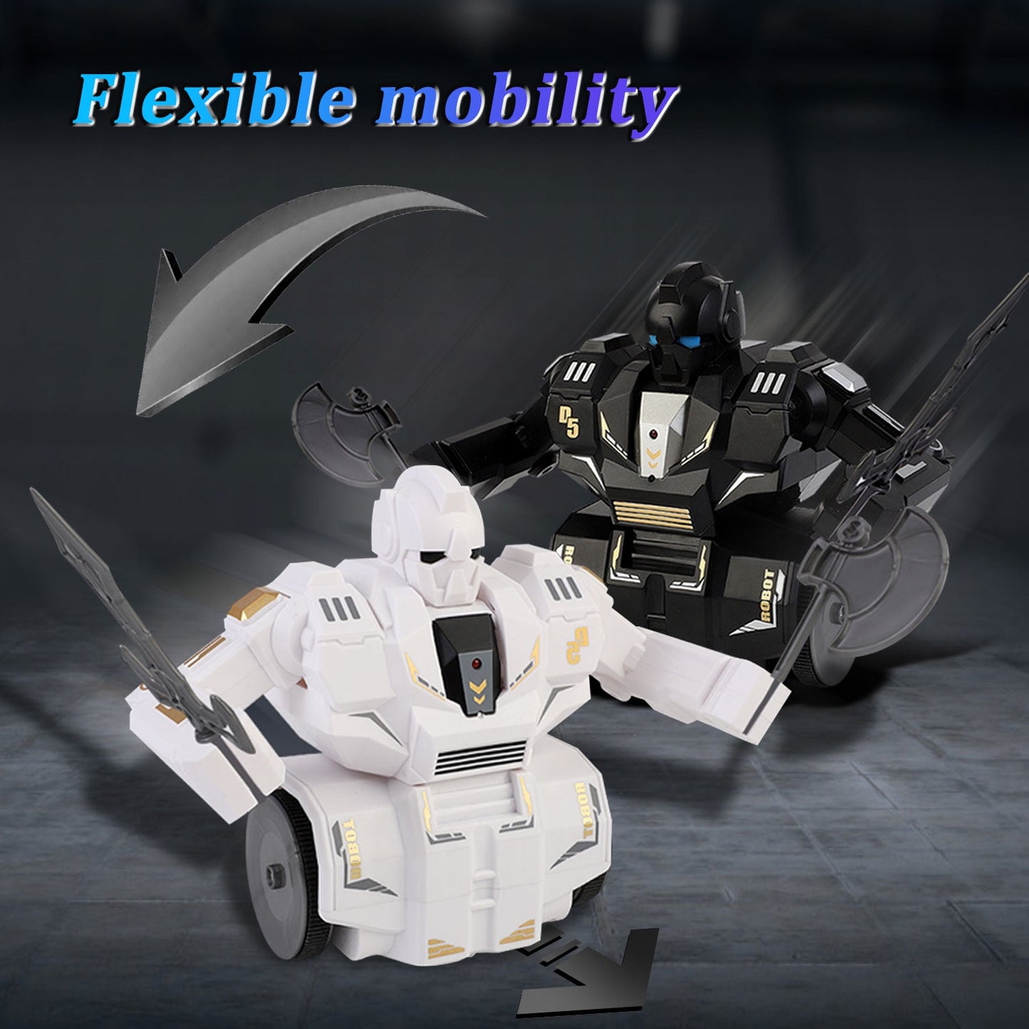 BEEPRINCESS Remote Control Robot Combat Set, 2-Player Remote Control Battle Robots Toys for Kids & Family & Parent-child, LED Lights & Sound Effects, Electronic Fighting Game with Wireless Controller
