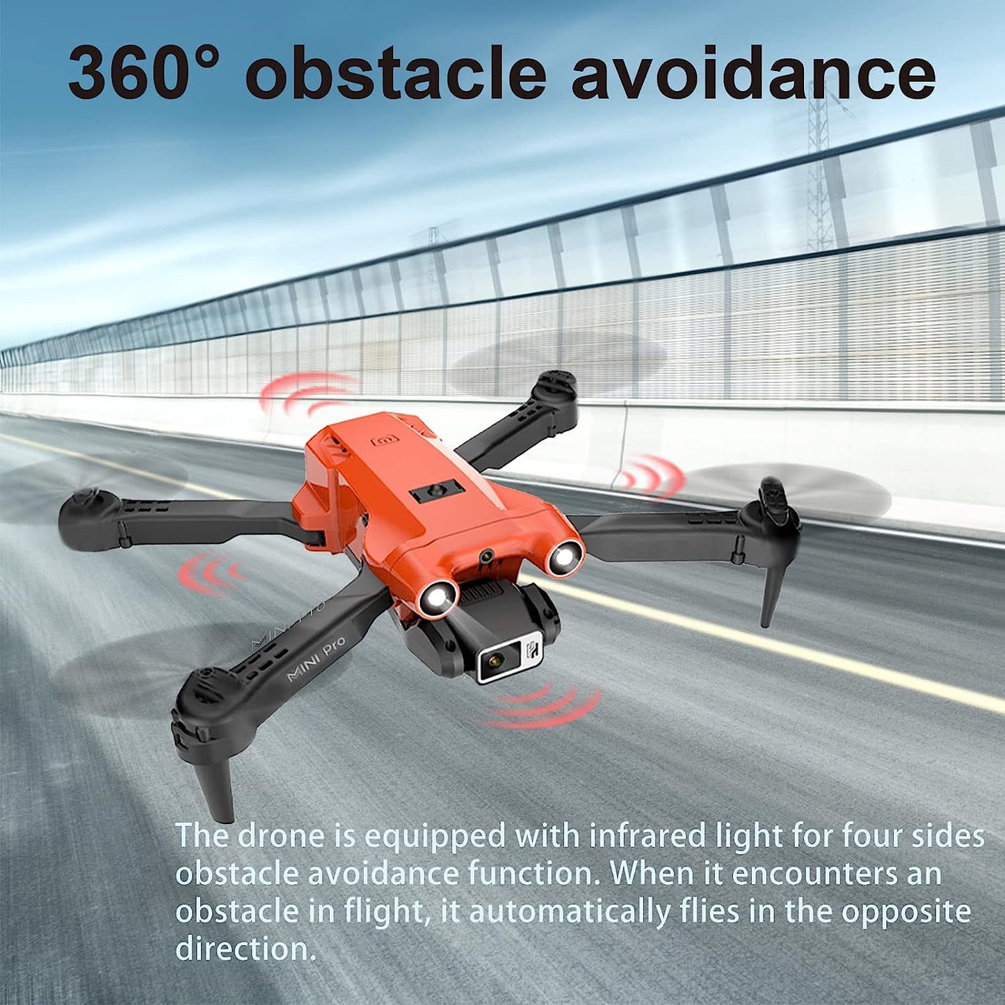 BEEPRINCESS Drone with Dual Camera for Adults Kids, 1080P HD FPV Camera Drones with Carrying Case, 2 Batteries, 120° Adjustable Lens, Foldable RC Quadcopter Toy Gift for Boys Girls