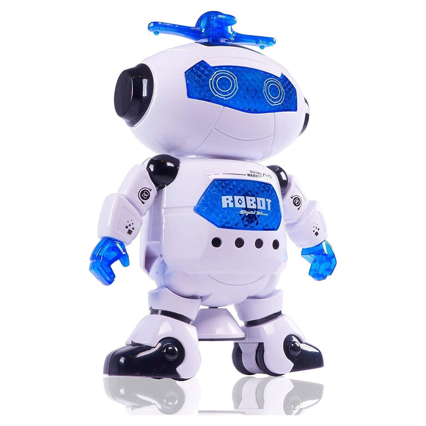 BEEPRINCESS Walking Dancing Robot Toys for Kids - 360° Body Spinning Dancing Robot Toy with LED Lights and Music, Battery Operated Electronic Robot Toys for Birthday Christmas Gift for 3-8 Boys Girls