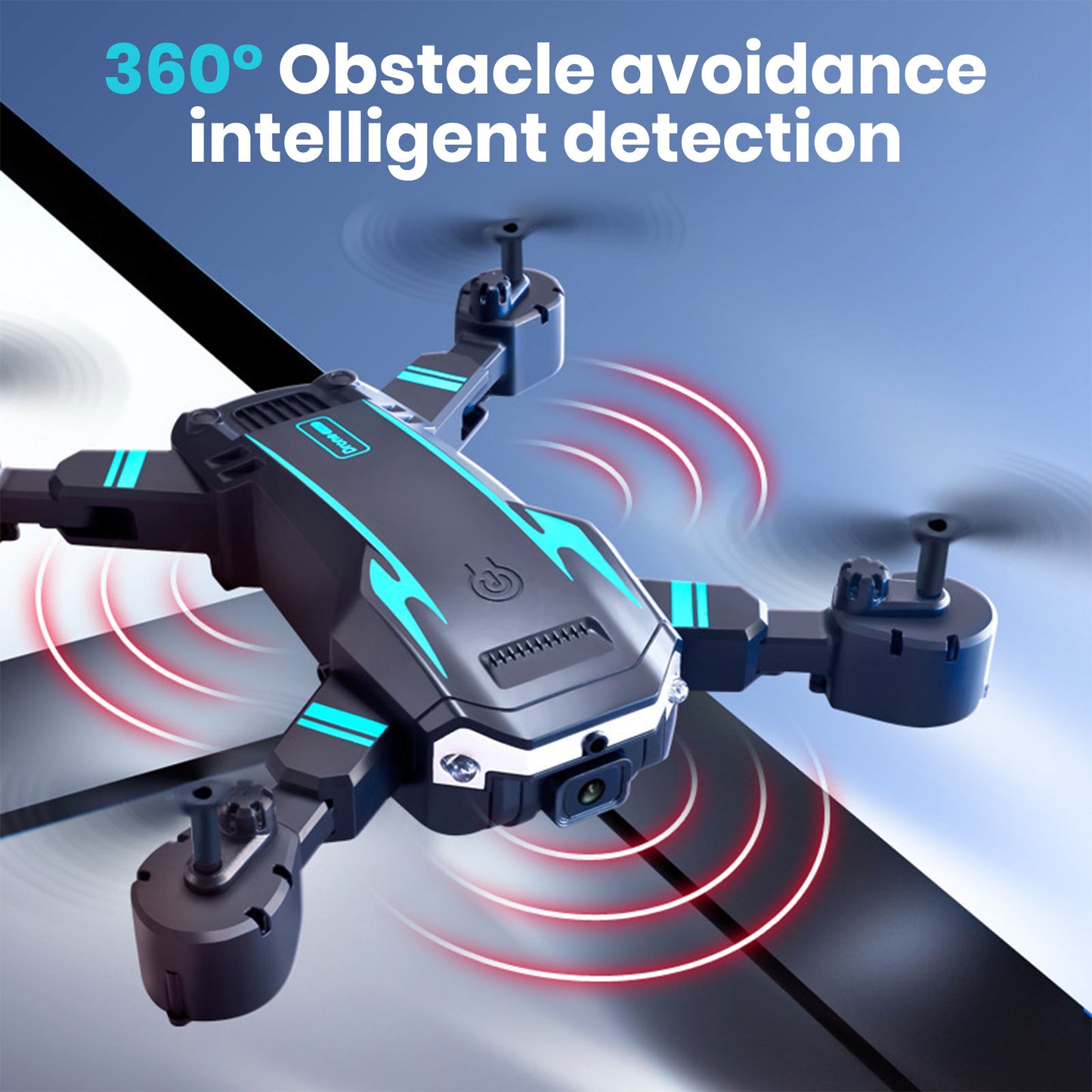 BeePrincess 1080P HD Camera Drone for Beginners and Kids, Foldable Quadcopter with FPV, Gesture Control, Carrying Case, One-Key Take Off/Land, 360° Flip, Waypoint Fly