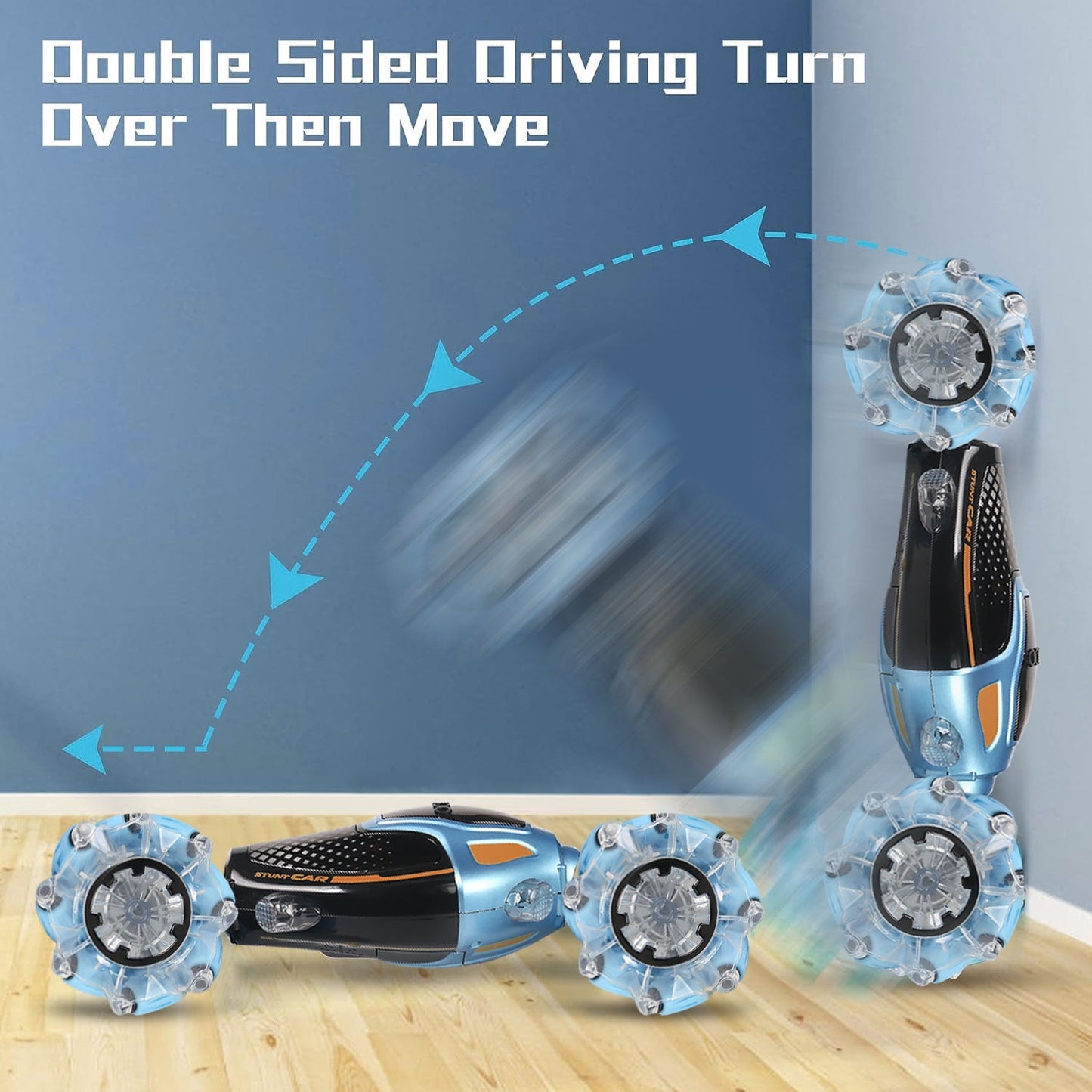 BEEPRINCESS Gesture Sensing RC Stunt Car Toys, 2.4Ghz 4WD Controlled Drift Twist Car with Music and Lights