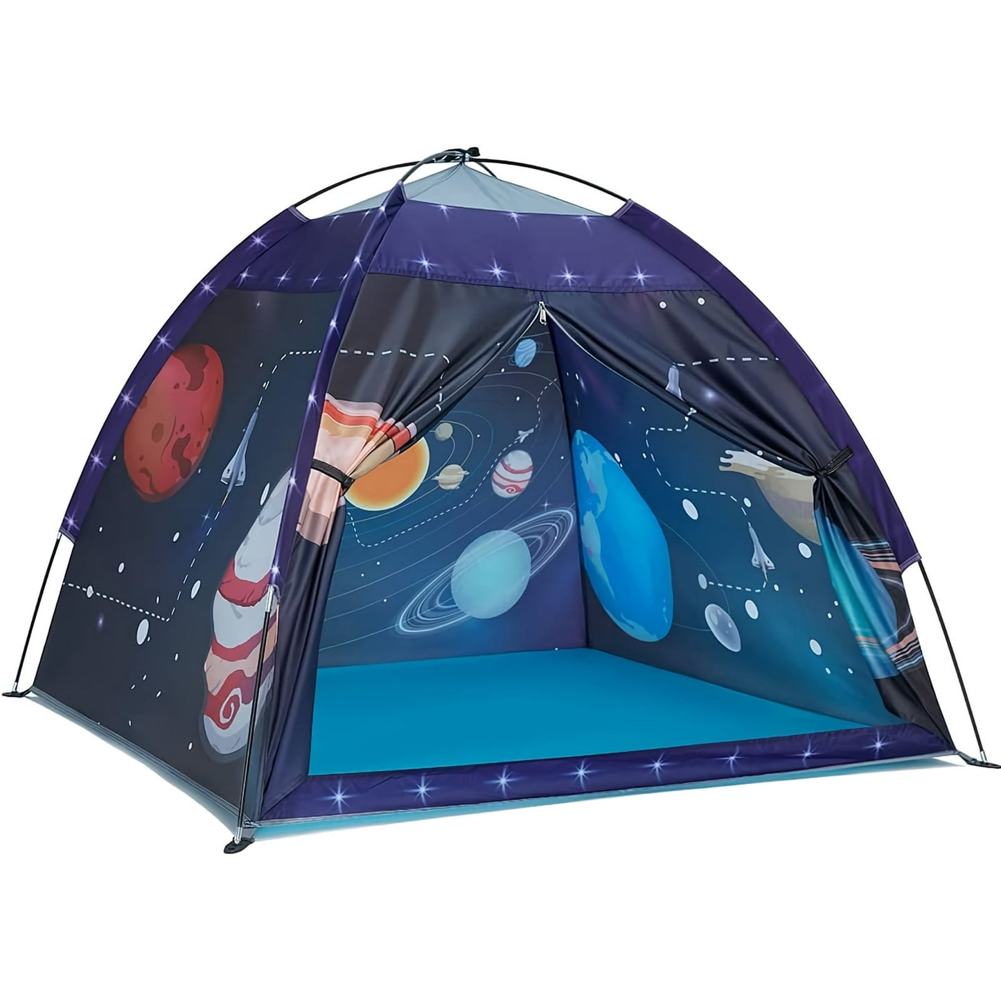 BEEPRINCESS Portable Unisex Kids Space World Play Tents, Blue