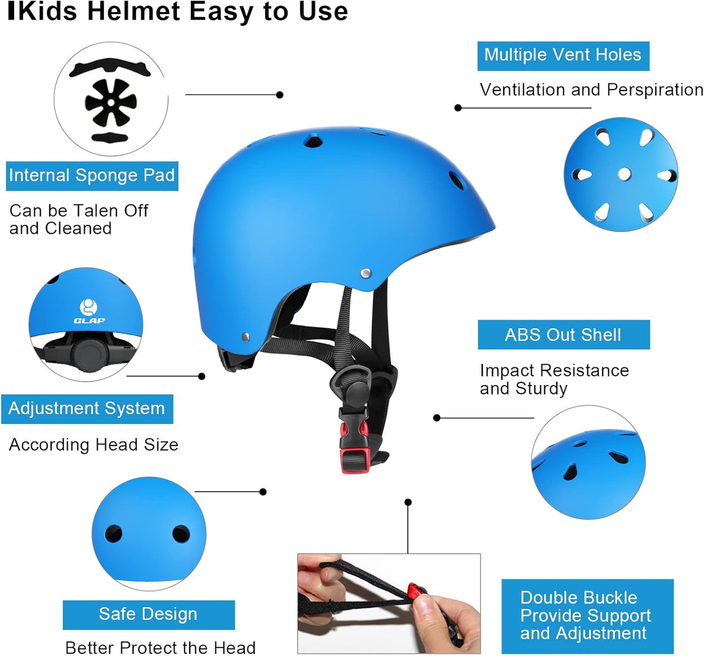 BeePrincess Kids Bike Helmet, Adjustable Toddler Helmets for Ages 3-8/8-14 Years Boys Girls, Multi-Sport Kids Helmet for Bicycles Skateboarding Scooter Balance Bike