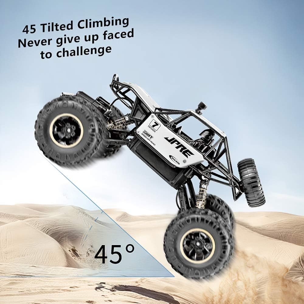 BEEPRINCESS RC Cars Car 1:16 Scale All Terrain Off Road Monster Truck 4WD Electric Vehicle, 2 Batteries for 40 Minutes Running Time