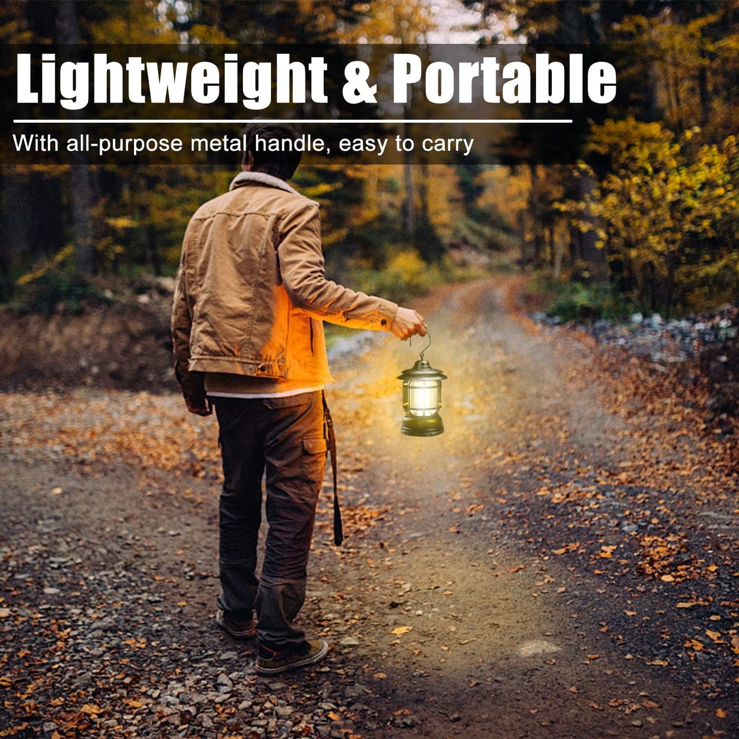 BEEPRINCESS Lightweight LED Camping Lanterns Rechargeable, Ultra Bright COB Camping Light, Waterproof, Stepless Dimming, Vintage Lanterns for Camping, Power Outage, Hurricane and Emergency