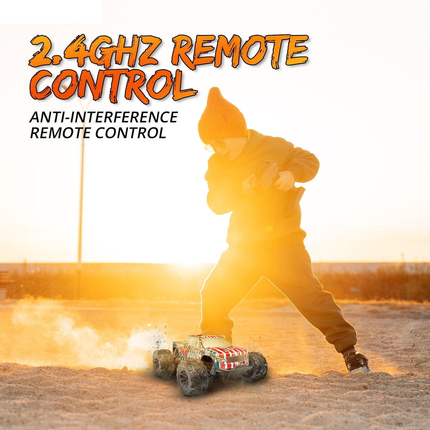 BEEPRINCESS RC Cars, 1:20 Scale Remote Control Car, 25 Km/h 2WD High Speed RC Car, 2.4Ghz All Terrain Hobby RC Racing Car with 2 Rechargeable Batteries