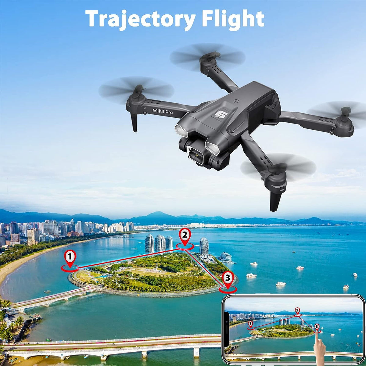 BEEPRINCESS Drone with Camera for Adults Kids, Dual 4K HD Mini FPV RC Quadcopter for Kids Beginners