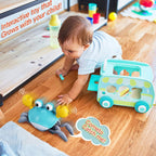 BEEPRINCESS Baby Toys Crawling Crab, Rechargeable Tummy Time Baby Walkers Toys with Music and LED Light, Toddlers Sensory Interactive Christmas Birthday Gifts for 1-3 3-8 Years Old Boys Girls
