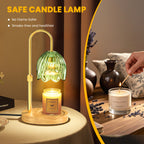 BeePrincess Candle Warmer Lamp with Timer & Dimmable Function - Adjustable Height Jar Candle Warmer for Home Decor - Includes 2 Bulbs