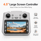 BEEPRINCESS M6 Foldable Drone with 1080p HD Camera, Brushless Motor, Obstacle Avoidance, 4.5 in Screen Controller, 2 Batteries