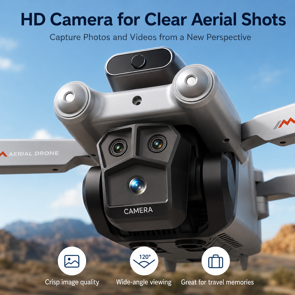 BEEPRINCESS M6 Foldable Drone with 1080p HD Camera, Brushless Motor, Obstacle Avoidance, 4.5 in Screen Controller, 2 Batteries
