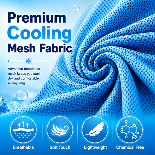BEEPRINCESS 10pcs Cooling Towel Ice Towel Cooling Towels for Neck and Face Microfiber Cooling Towel for Gym, Travel, Yoga, Camping, Running, Outdoor Sport (10 Colors)