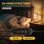 BeePrincess Candle Warmer Lamp with Timer & Dimmable Function - Adjustable Height Jar Candle Warmer for Home Decor - Includes 2 Bulbs