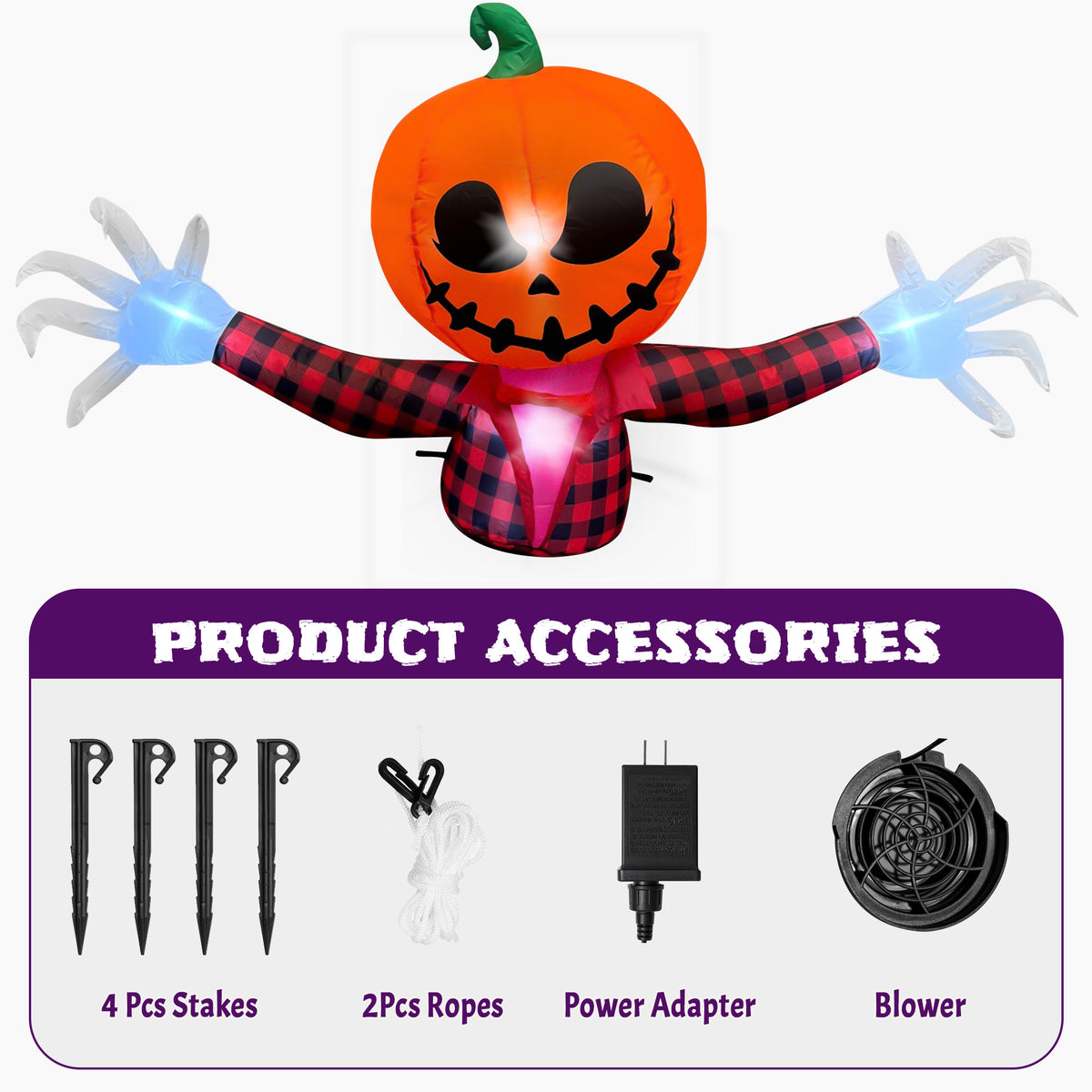 BeePrincess Halloween Inflatables, Blow Up Yard Decorations for Front Yard Lawn Garden Decor