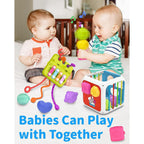 BEEPRINCESS 7-in-1 Baby Sensory Montessori Toys for 1 Year Old, Toddler Toys for 1 2 Year Old Boys Girls Birthday Gifts, Baby Toys 6 to 12 Months, Multifunction Learning Education Preschool Toys