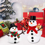 BEEPRINCESS Air Dry Clay, 9 Pack Build a Snowman Kit Snowman Crafts for Kids, Molding Clay Snowman DIY Kit, Christmas Stocking Stuffers for Kids, Christmas Crafts Toys Gift for Kids Age 3 4 5 6 7 8