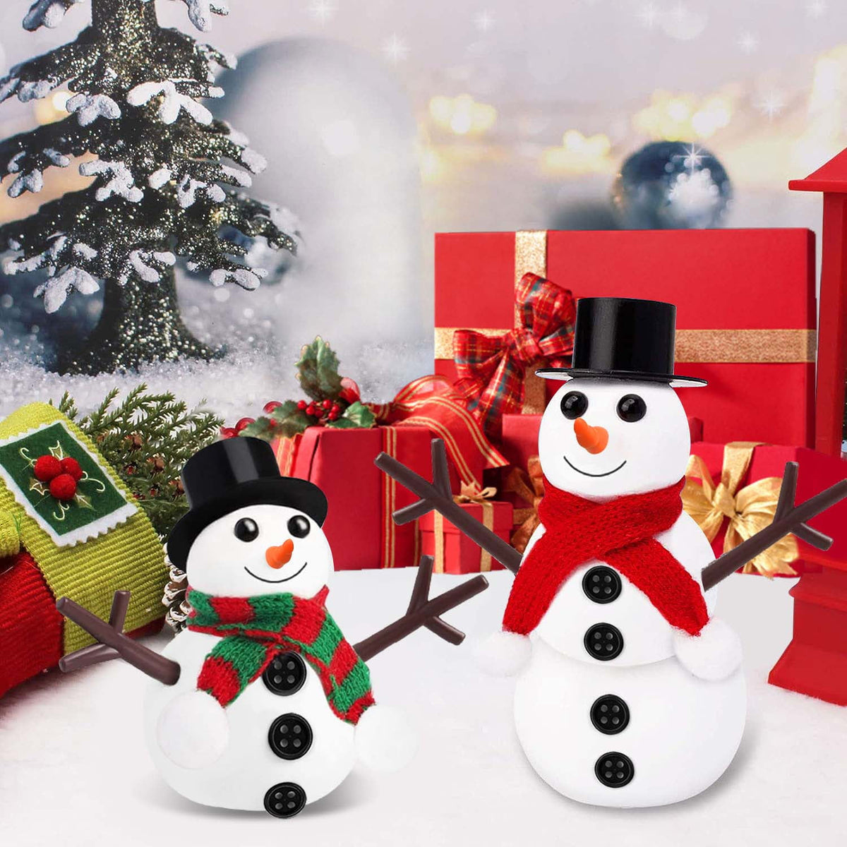 BEEPRINCESS Air Dry Clay, 9 Pack Build a Snowman Kit Snowman Crafts for Kids, Molding Clay Snowman DIY Kit, Christmas Stocking Stuffers for Kids, Christmas Crafts Toys Gift for Kids Age 3 4 5 6 7 8