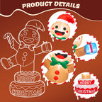 BEEPRINCESS 6FT Christmas Inflatable Rotating Gingerbread Man with LED Lights, Animated Outdoor Xmas Yard Decorations, Blow Up Holiday Lawn Garden Decor