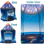 BeePrincess Rocket Ship Kids Play Tent, Astronaut Spaceship Space Themed Pop up Play Tent, Pretend Playhouse Indoor Outdoor Game Party Children, Birthday Gift Playhouse Toy for Boys Girls Toddler