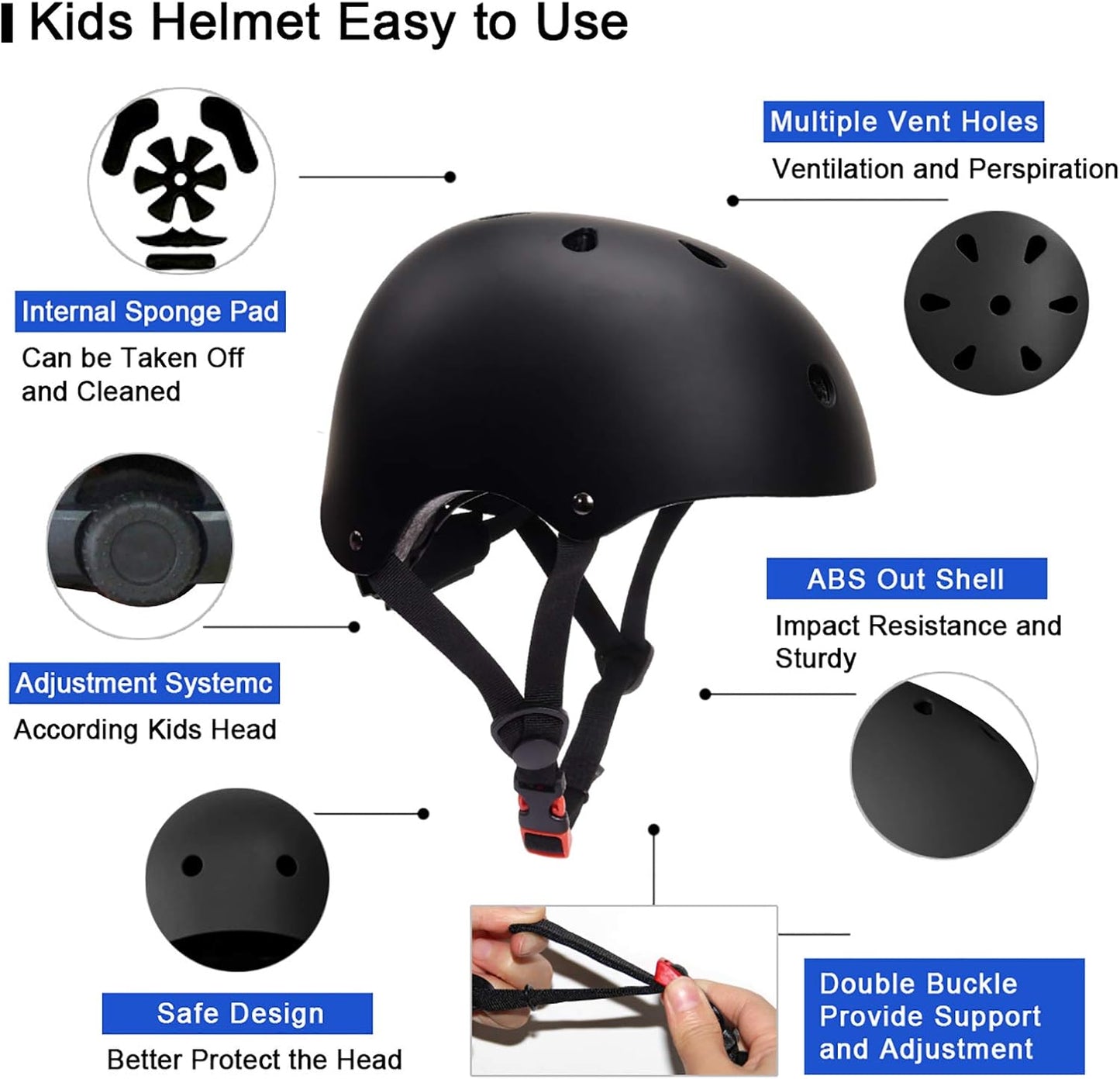 BeePrincess Kids Bike Helmet, Adjustable Toddler Helmets for Ages 3-8/8-14 Years Boys Girls, Multi-Sport Kids Helmet for Bicycles Skateboarding Scooter Balance Bike