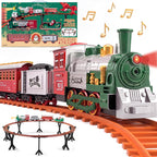 BEEPRINCESS Christmas Tree Train Set, Electric Elevated Around-Tree Train with Steam, Lights & Sounds, Christmas Gift for Kids Ages 3+