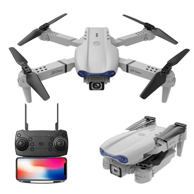 BEEPRINCESS Drone with 4K HD Dual Camera for Adults Kids, RC Quadcopter with 2 Modular 1800mAh Batteries for 30 Mins Long Flight (Gray)
