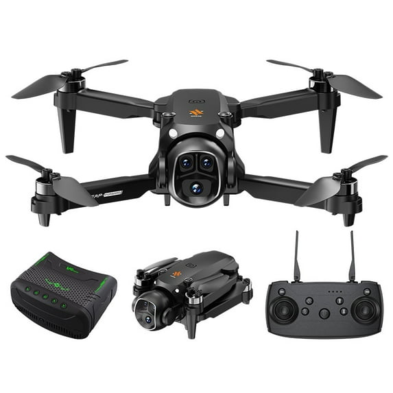 BEEPRINCESS Drone with Camera for Adults Kids, VR Glasses, Brushless Motor and Cool LED Lights, RC Quadcopter with 2 Modular Batteries