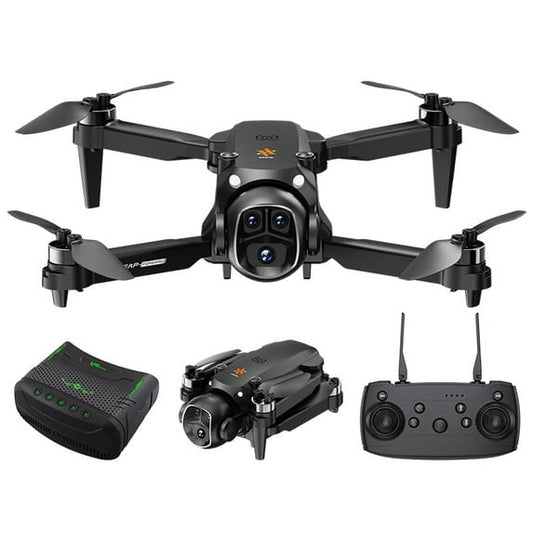 BEEPRINCESS Drone with Camera for Adults Kids, VR Glasses, Brushless Motor and Cool LED Lights, RC Quadcopter with 2 Modular Batteries