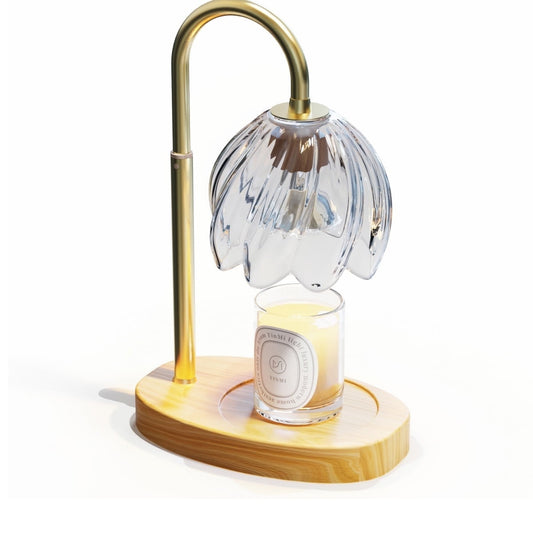 BeePrincess Candle Warmer Lamp with Timer & Dimmable Function - Adjustable Height Jar Candle Warmer for Home Decor - Includes 2 Bulbs