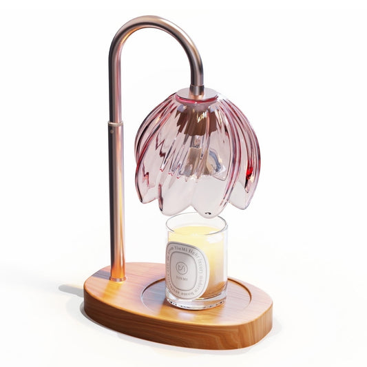 BeePrincess Candle Warmer Lamp with Timer & Dimmable Function - Adjustable Height Jar Candle Warmer for Home Decor - Includes 2 Bulbs
