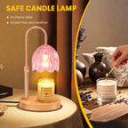 BeePrincess Candle Warmer Lamp with Timer & Dimmable Function - Adjustable Height Jar Candle Warmer for Home Decor - Includes 2 Bulbs