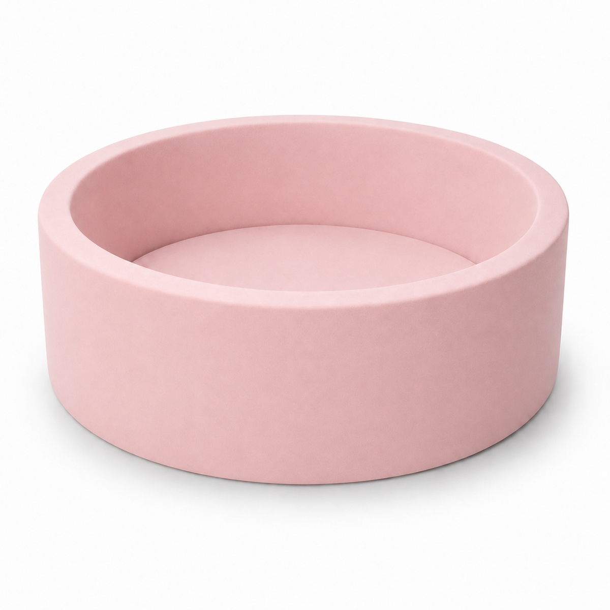 BEEPRINCESS Foam Ball Pit - Soft Play for Baby Infants and Toddlers Ages 1-3, Round Shape, No Balls Included, Pink