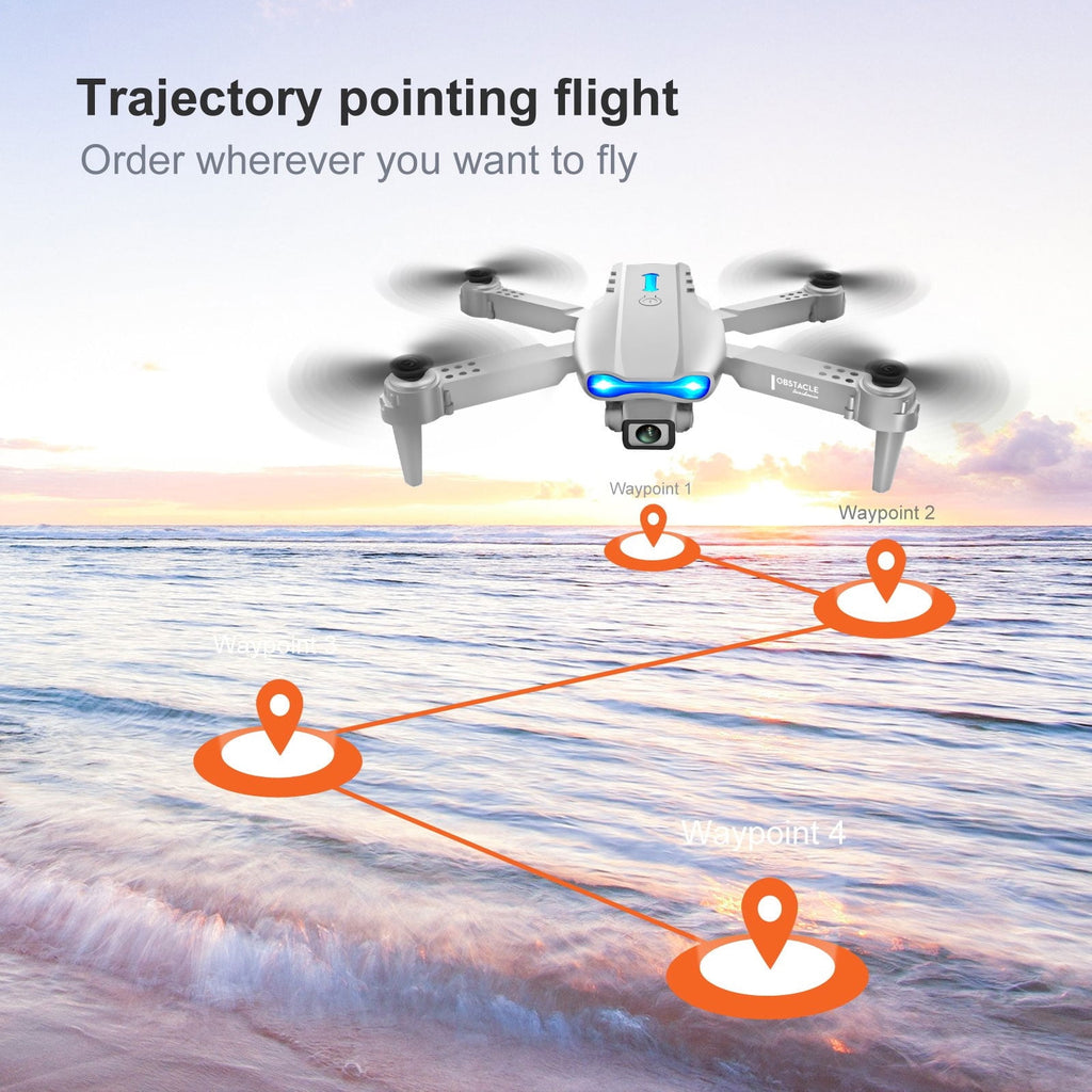 BEEPRINCESS Drone with 4K HD Dual Camera for Adults Kids, RC Quadcopter with 2 Modular 1800mAh Batteries for 30 Mins Long Flight (Gray)
