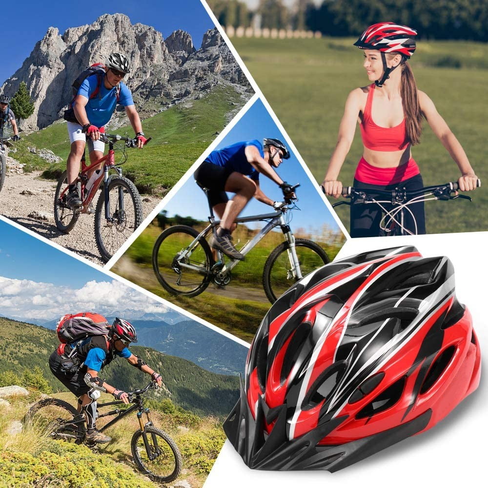 BEEPRINCESS Adult Bike Helmet Lightweight - Bicycle Helmet for Men Women Comfort with Pads & Visor, Certified Bicycle Helmet for Adults Youth Mountain Road Biker