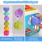 BEEPRINCESS 7-in-1 Baby Sensory Montessori Toys for 1 Year Old, Toddler Toys for 1 2 Year Old Boys Girls Birthday Gifts, Baby Toys 6 to 12 Months, Multifunction Learning Education Preschool Toys