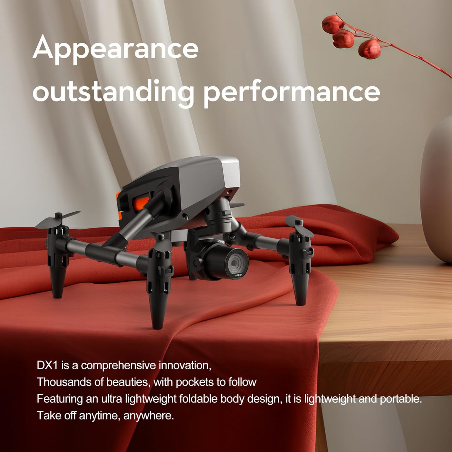 BeePrincess Drone with 4K HD Dual Camera for Adults Kids, RC Quadcopter with 2 Batteries for 24 Mins Long Flight, Black