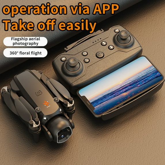 BEEPRINCESS Drone with Camera for Adults Kids, VR Glasses, Brushless Motor and Cool LED Lights, RC Quadcopter with 2 Modular Batteries