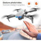 BEEPRINCESS Drone with 4K HD Dual Camera for Adults Kids, RC Quadcopter with 2 Modular 1800mAh Batteries for 30 Mins Long Flight (Gray)